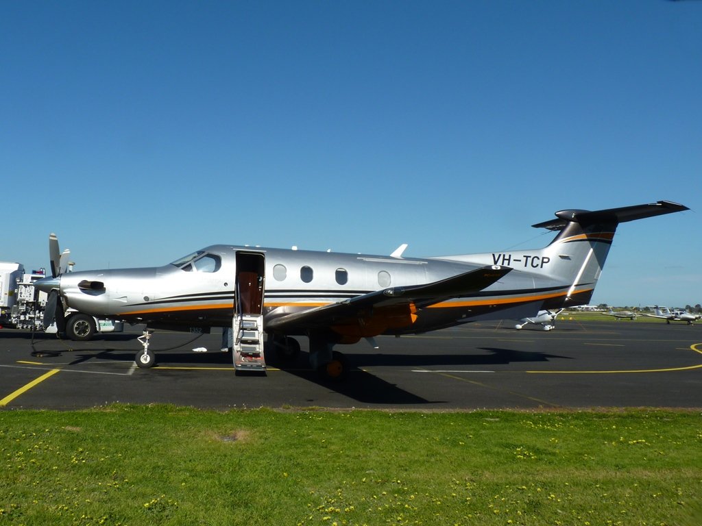 VH-TCP Pilatus PC-12 YMMB 20141003