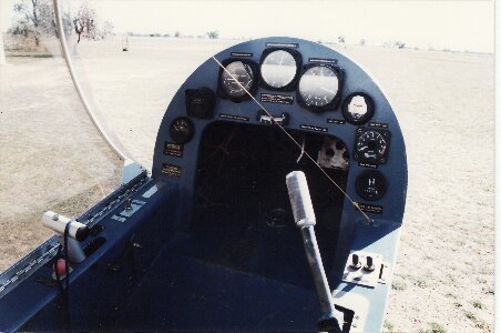 Shadow 0254's instrument panel back in the early 90's.