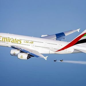 Emirates A380 and Jetman Dubai Formation Flight | Emirates Airline - YouTube