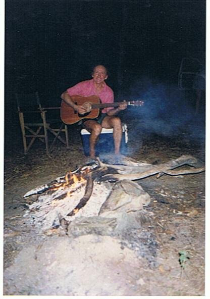 Happy night around the camp fire at the Mitchell river,Qld!