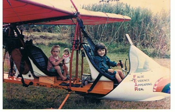 A couple of Fran and my grandkids, having fun!
All but two of the youngest of eight, have flown several times with me, in the Drifter!