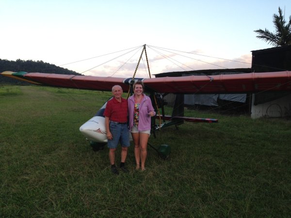 A beautifull young lady I took flying last weekend. From Ireland, over here on holiday and a friend of one of my granddaughters.