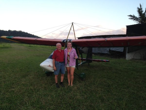 A beautifull young lady I took flying last weekend. From Ireland, over here on holiday and a friend of one of my granddaughters.