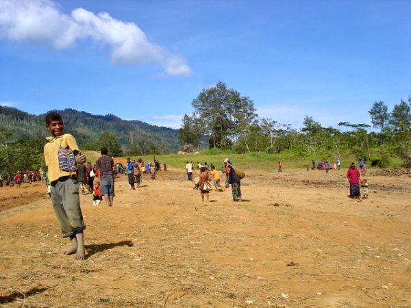 More information about "Helping locals build an airstrip - by hand"