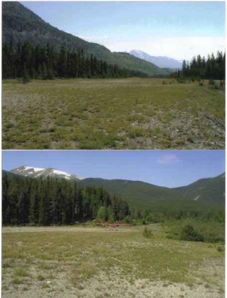 Fishem Lake, 2004. Fishem is about 100 km east of my home base, at 1500 meters, in the Coast Mountains. It is a ~900 meter long gravel strip built for