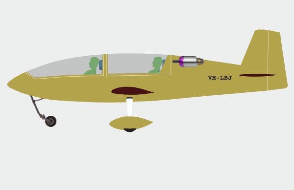 How it will look when finished (ignore the paint job!).  This photo gets cropped a bit when ou view it.  To see the whole aircraft, click on the arrow