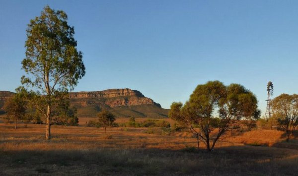 Wilpena Pound at sunset