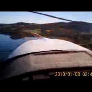 Scenic flying over the Tamar River in Tasmania
