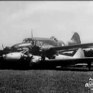 Two Avro Ansons landed together after mid-air 1940