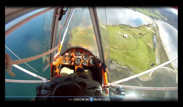 ON FINAL TO STRIP WHEN THE WIND BLOWS IN THAT DIRECTION PASSING OVER CASTLE